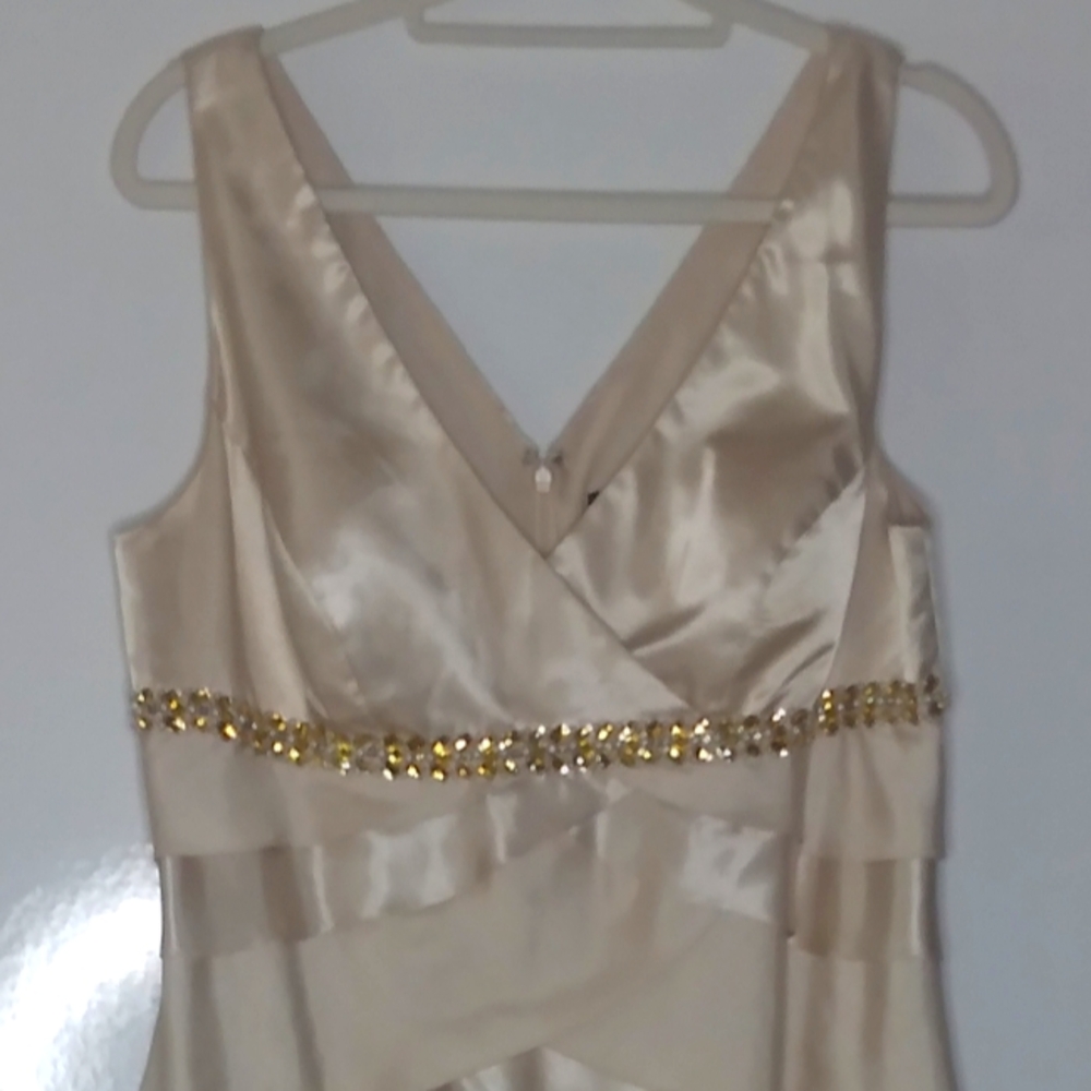 Cream Ruffle Dress